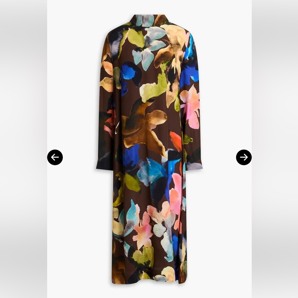 Stine Goya Floral Long Sleeve Maxi Dress